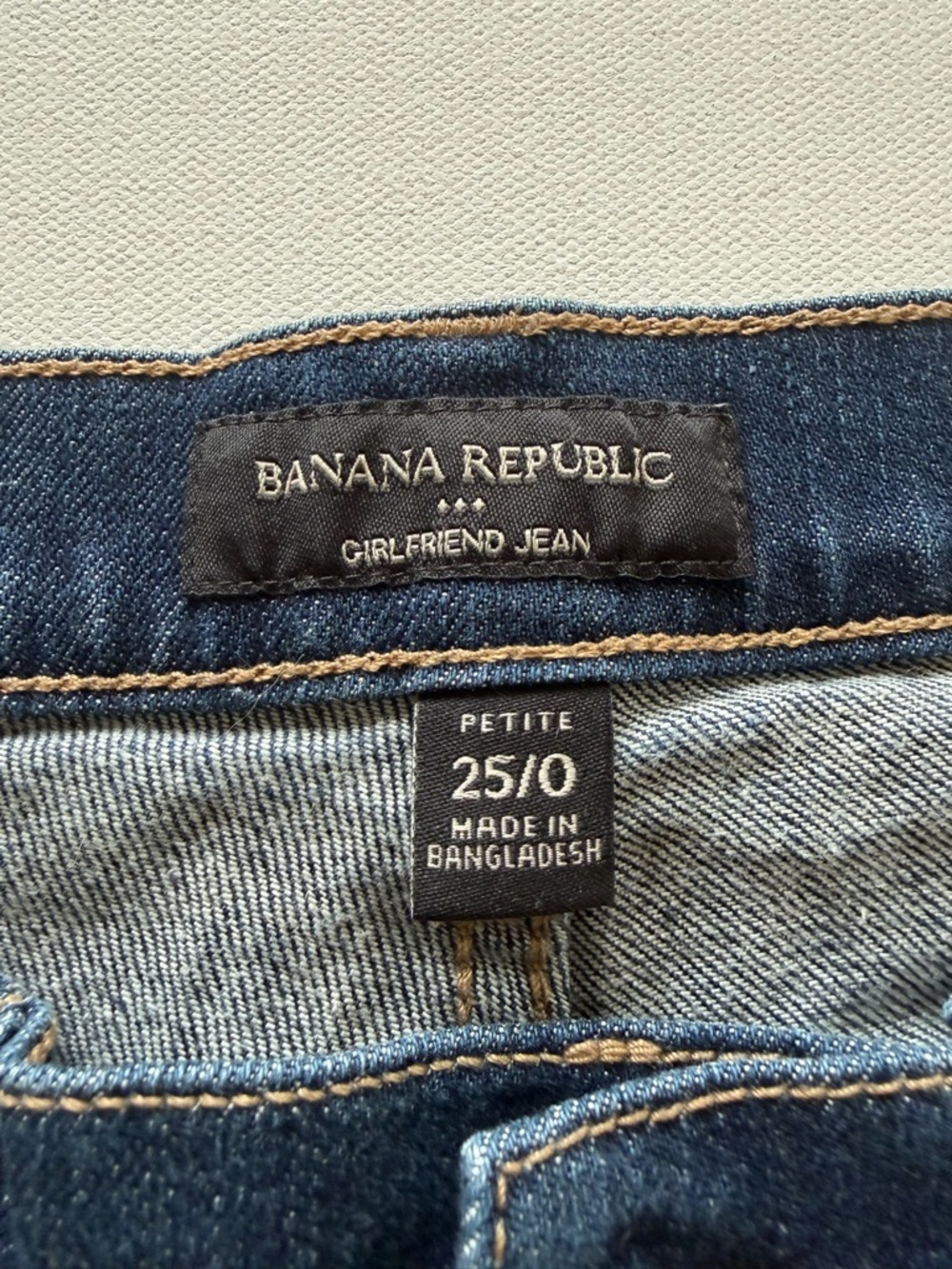 EUC Women's Banana Republic Dark Wash Girlfriend Jeans 25/0 (KB3) - Picture 6 of 7